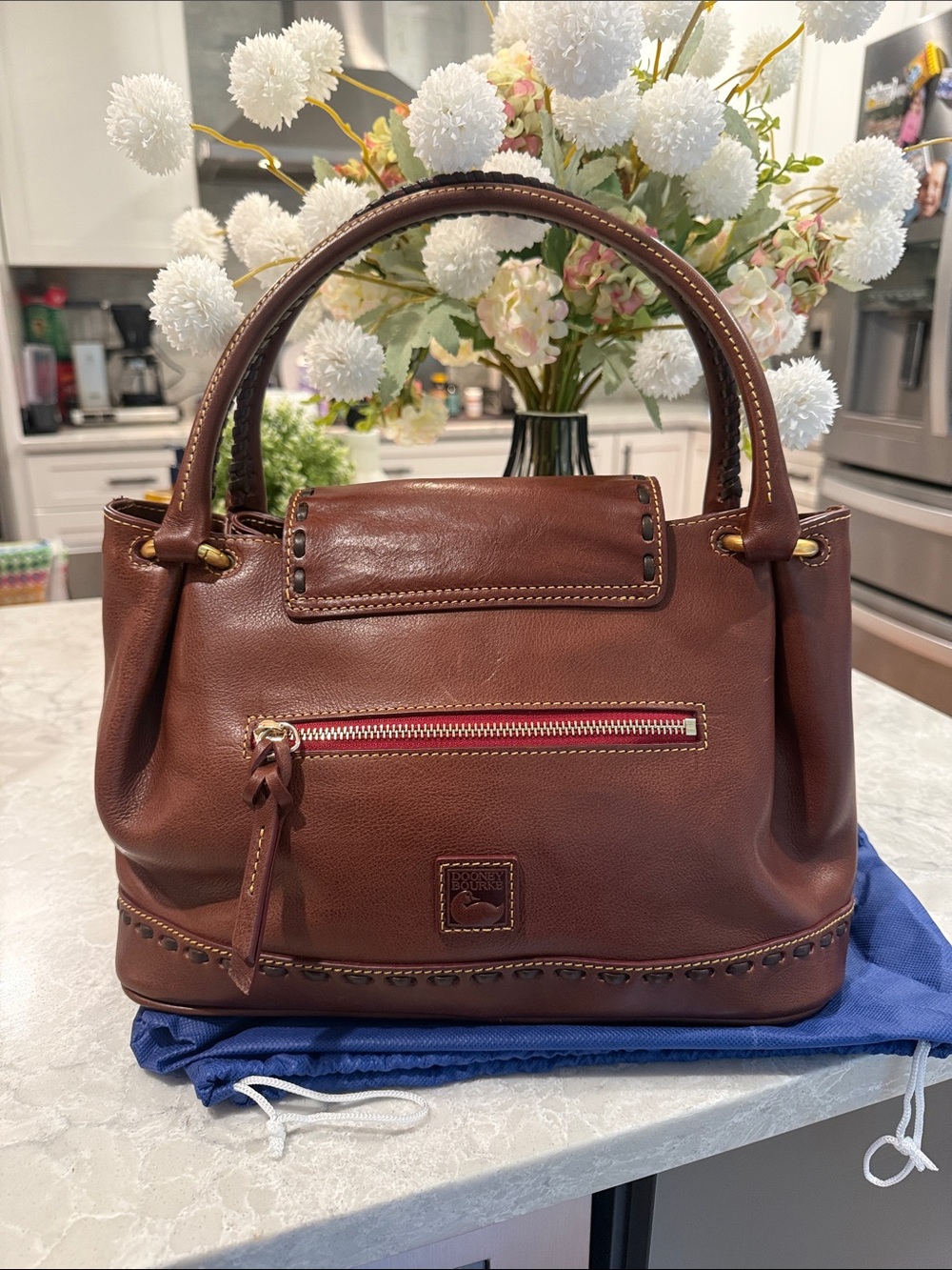Dooney & Bourke Florentine Flap Satchel - Picture 2 of 7